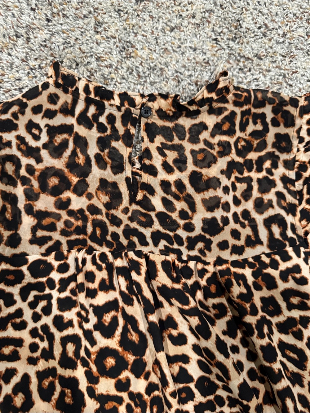 a.n.a Leopard Print Lace-Trim Sleeveless Camisole in Brown and Black - Picture 5 of 5